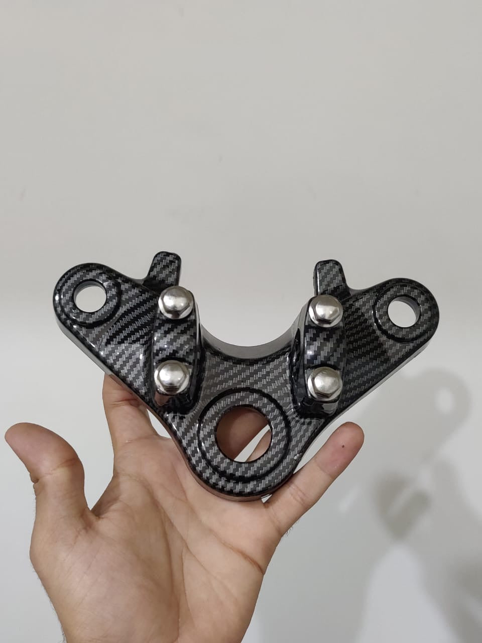 CG 125 CARBON FIBER DIPED steering stem upper part